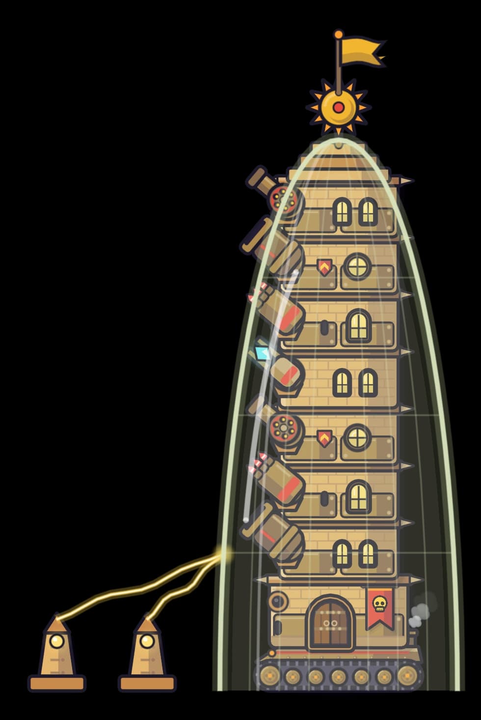 Sunspire Colossus, the Desert Ruins boss tower