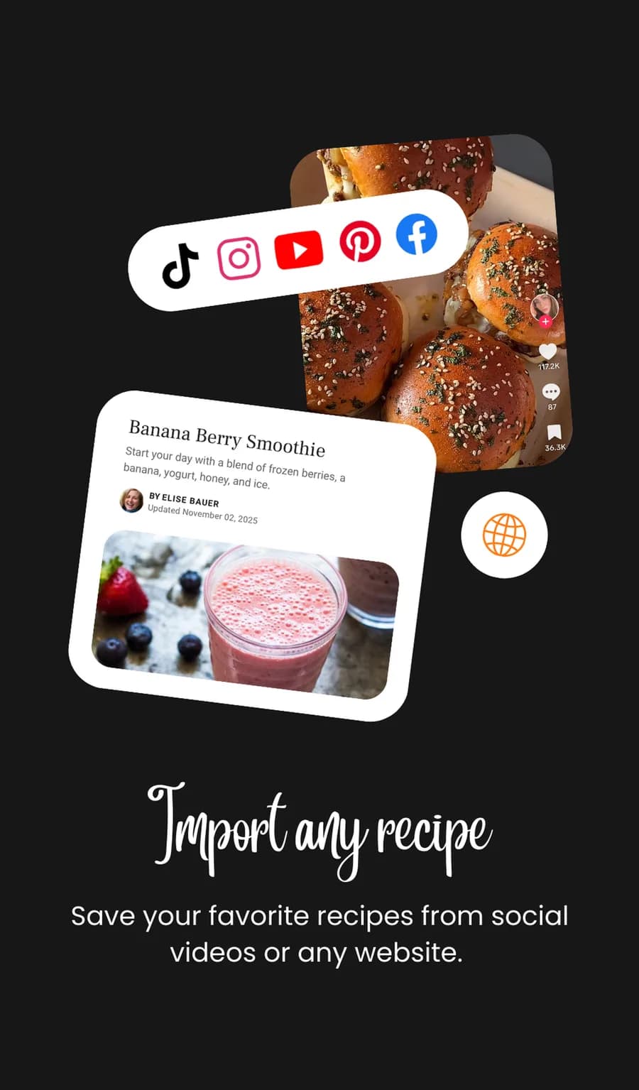 Gattr imports recipes from social videos and websites