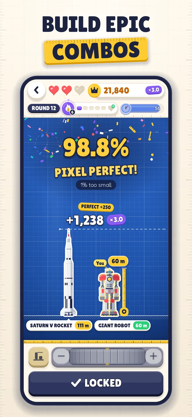 Endless mode with combo multipliers